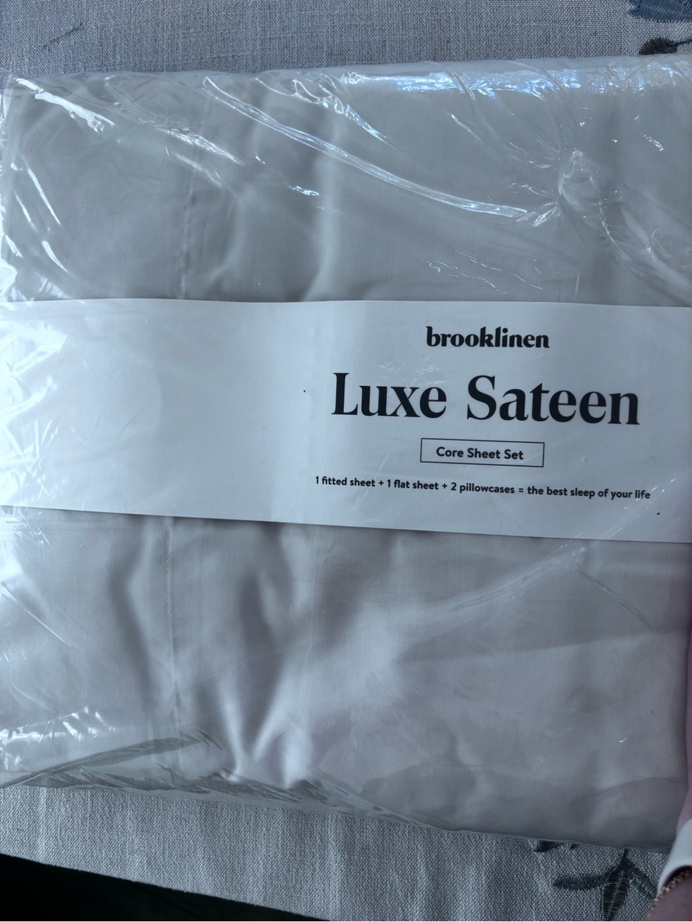 New Brooklinen Queen Sheets Set color cream
